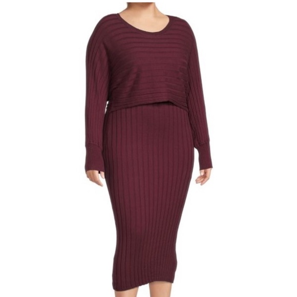 Stitch Drop Sweater Midi Dress - Never worn without tags - Picture 3 of 4